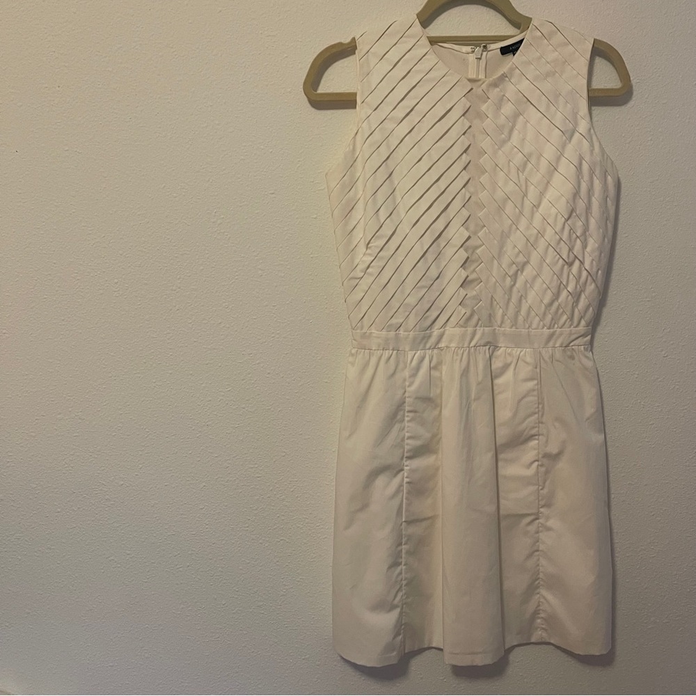 RAOUL Geometric White Dress w/ Pockets!